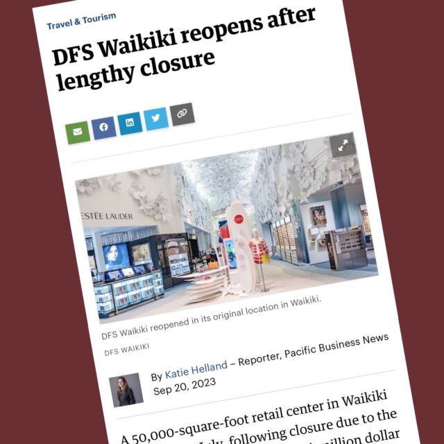 4K] Re Opening of the New DFS Center in Waikiki 2023 -Walking Tour